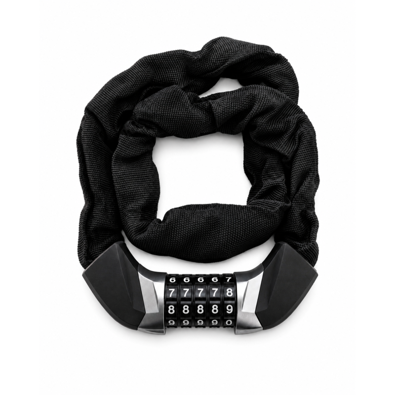 Solar Bike heavy duty fabric covered chain lock for bicycles and eBikes
